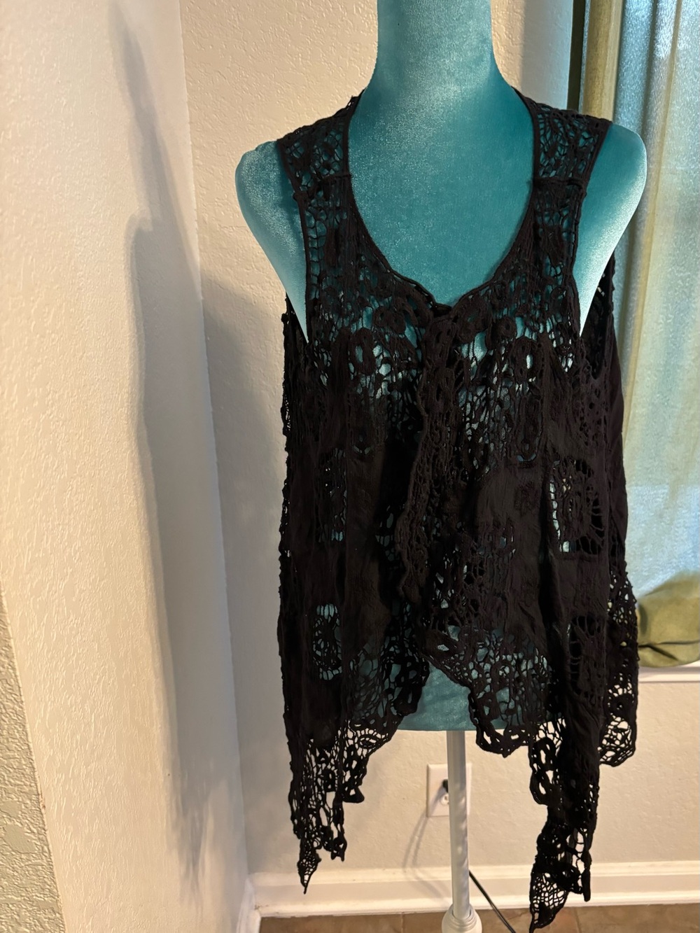 Women's  Shrugs Boho Crochet Lace Open Stitch Cardigan VestW/accessories